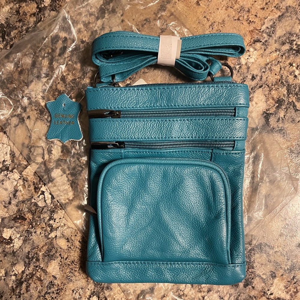 Genuine Leather Cross Body Purse